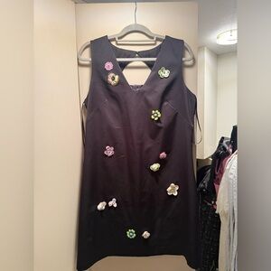 Nicole Miller Sheath Dress with Cut-Out Embellishments